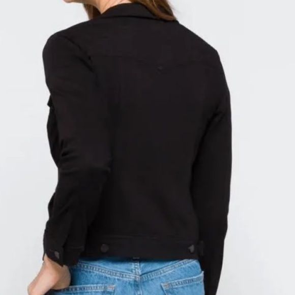 NWT Jacket LIVERPOOL LOS ANGELES Women’s  Black Rise Denim Trucker Soft - Picture 2 of 15